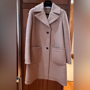 Valentino Elegant Tan Pea Coat